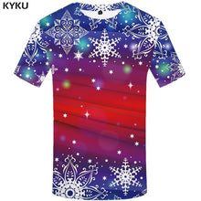Load image into Gallery viewer, KYKU Christmas Tree Shirt Men Xmas T-shirt Party 3d Printed Tshirt Vintage Punk Rock T Shirt Harajuku Anime Apple Mens Clothing
