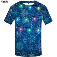 Load image into Gallery viewer, KYKU Christmas Tree Shirt Men Xmas T-shirt Party 3d Printed Tshirt Vintage Punk Rock T Shirt Harajuku Anime Apple Mens Clothing