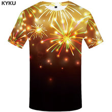 Load image into Gallery viewer, KYKU Christmas Tree Shirt Men Xmas T-shirt Party 3d Printed Tshirt Vintage Punk Rock T Shirt Harajuku Anime Apple Mens Clothing