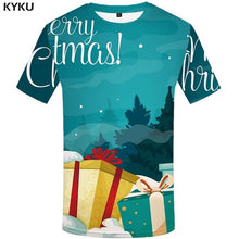 Load image into Gallery viewer, KYKU Christmas Tree Shirt Men Xmas T-shirt Party 3d Printed Tshirt Vintage Punk Rock T Shirt Harajuku Anime Apple Mens Clothing