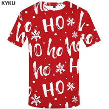 Load image into Gallery viewer, KYKU Christmas Tree Shirt Men Xmas T-shirt Party 3d Printed Tshirt Vintage Punk Rock T Shirt Harajuku Anime Apple Mens Clothing