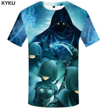 Load image into Gallery viewer, KYKU Skull T-shirt Men Gray Skeleton T Shirt Anime Clothes Cool 3d Printed Tshirt Casual Vintage Mens Clothing Summer Streetwear