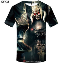 Load image into Gallery viewer, KYKU Skull T-shirt Men Gray Skeleton T Shirt Anime Clothes Cool 3d Printed Tshirt Casual Vintage Mens Clothing Summer Streetwear