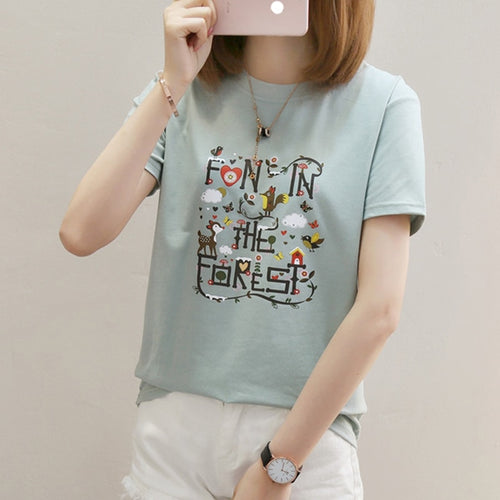Harajuku White T shirt Women Tshirt Cotton Vintage Plus Size Female T-Shirt Women Tops Haut Tee Shirt Femme 2019 Summer White